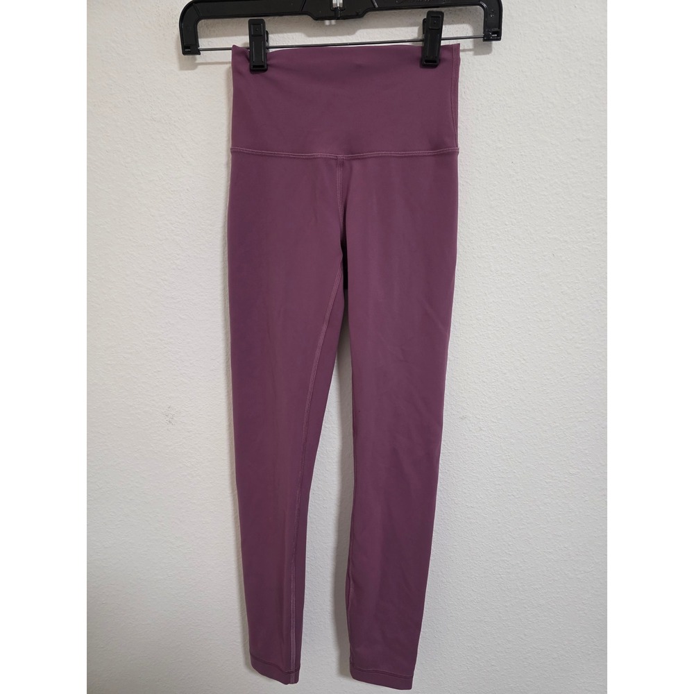Lululemon Align High Rise Pant Purple Mauve Nulu Yoga Leggings Size 2